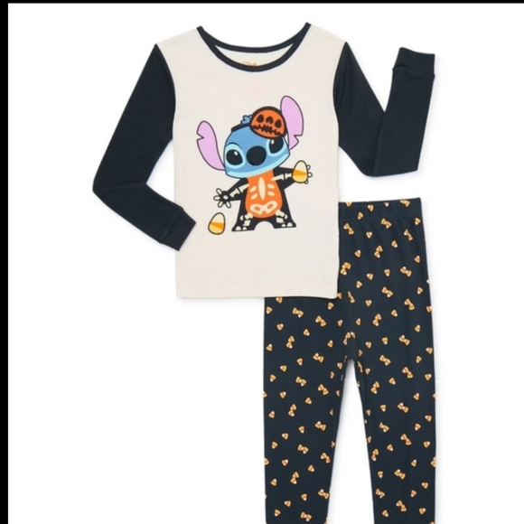 Disney Stitch Pajamas Set with Long Sleeve - Picture 1 of 7